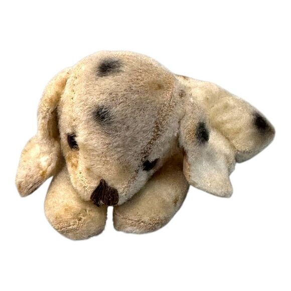 Vintage Stuffed Plush Puppy Dog Miniature Dalmation Antique Tiny Toy READ - Picture 2 of 8